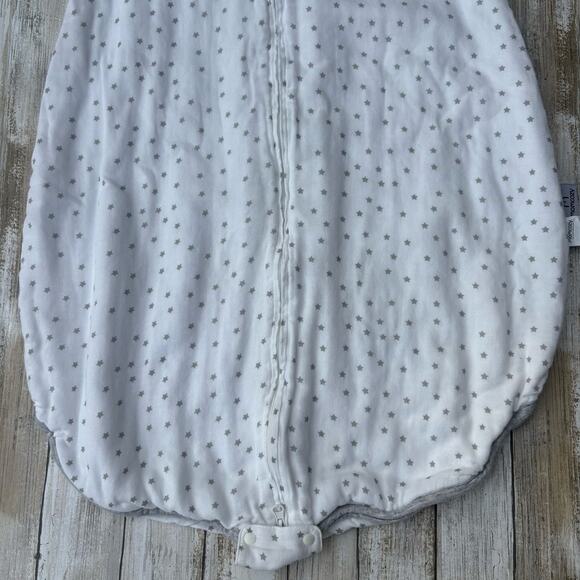 Momcozy Baby Sleep Sack 12-18 Mos. Lightweight White Star Rayon Bamboo 2 Way Zip - Picture 4 of 9